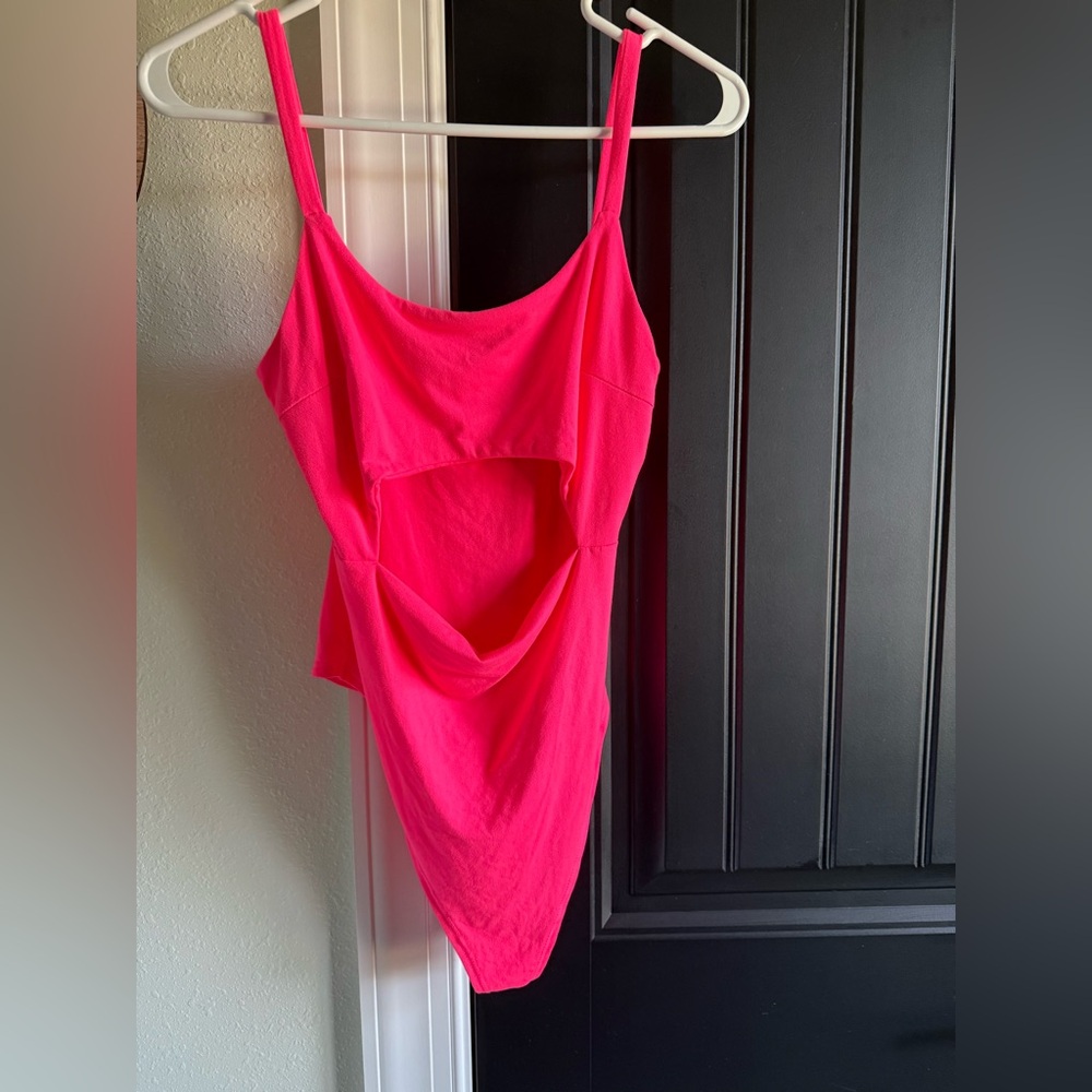 Hot pink bodysuit